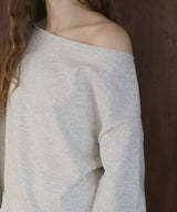 ワンショルルーズスウェット