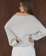 ワンショルルーズスウェット