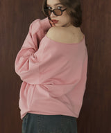 ワンショルルーズスウェット