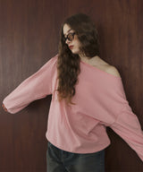 ワンショルルーズスウェット