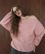 ワンショルルーズスウェット