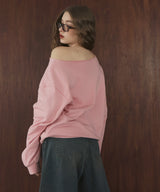 ワンショルルーズスウェット