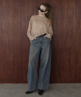 バックプリント2WAYワンショルシアーTシャツ