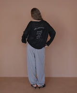 バックプリント2WAYワンショルシアーTシャツ