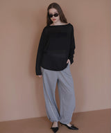 バックプリント2WAYワンショルシアーTシャツ