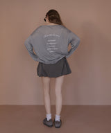 バックプリント2WAYワンショルシアーTシャツ