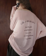 バックプリント2WAYワンショルシアーTシャツ