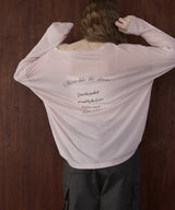 バックプリント2WAYワンショルシアーTシャツ