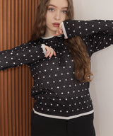 ヘンリーネックレイヤード配色シアーロンT