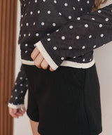 ヘンリーネックレイヤード配色シアーロンT