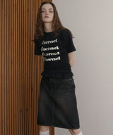 シャーリングコンパクトロゴTシャツ