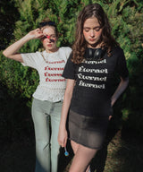 シャーリングコンパクトロゴTシャツ