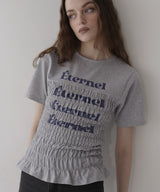 シャーリングコンパクトロゴTシャツ