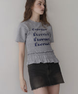 シャーリングコンパクトロゴTシャツ