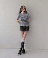 シャーリングコンパクトロゴTシャツ
