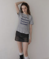 シャーリングコンパクトロゴTシャツ