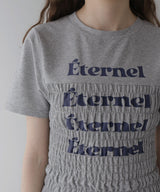 シャーリングコンパクトロゴTシャツ