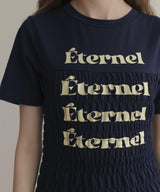 シャーリングコンパクトロゴTシャツ