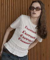 シャーリングコンパクトロゴTシャツ
