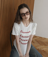 シャーリングコンパクトロゴTシャツ