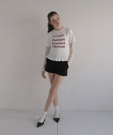 シャーリングコンパクトロゴTシャツ