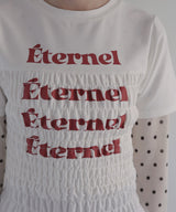 シャーリングコンパクトロゴTシャツ