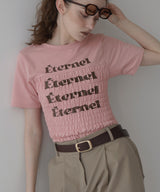 シャーリングコンパクトロゴTシャツ