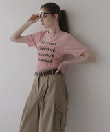 シャーリングコンパクトロゴTシャツ