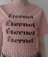 シャーリングコンパクトロゴTシャツ
