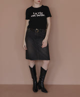 コンパクトロゴプリントTシャツ