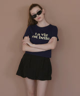 コンパクトロゴプリントTシャツ