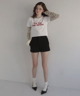 コンパクトロゴプリントTシャツ