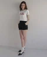 コンパクトロゴプリントTシャツ