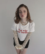コンパクトロゴプリントTシャツ