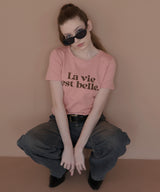 コンパクトロゴプリントTシャツ