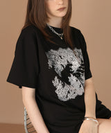 レースプリントロゴTシャツ
