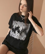 レースプリントロゴTシャツ