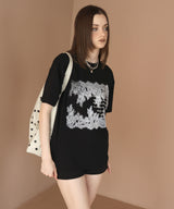 レースプリントロゴTシャツ