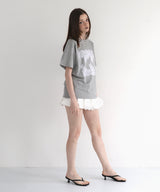 レースプリントロゴTシャツ