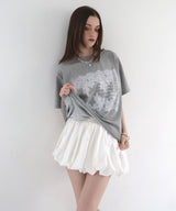 レースプリントロゴTシャツ