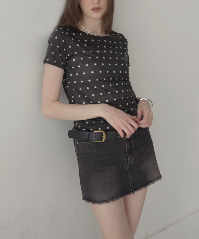 ドット柄半袖Tシャツ – Mili