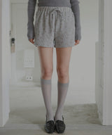 ワッフル花柄ショートパンツ