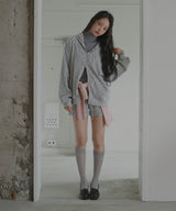 ワッフル花柄ショートパンツ