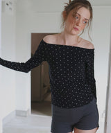 カップ付きドットTシャツ