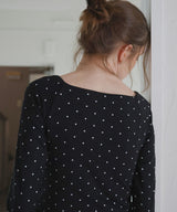 カップ付きドットTシャツ