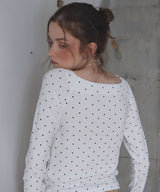 カップ付きドットTシャツ