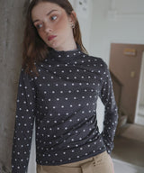 シアードットハイネックTシャツ