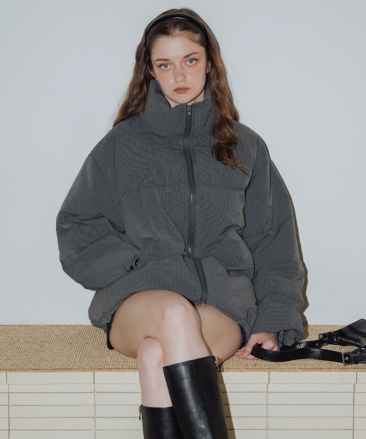 ストライプオーバーサイズダウンジャケット – Mili