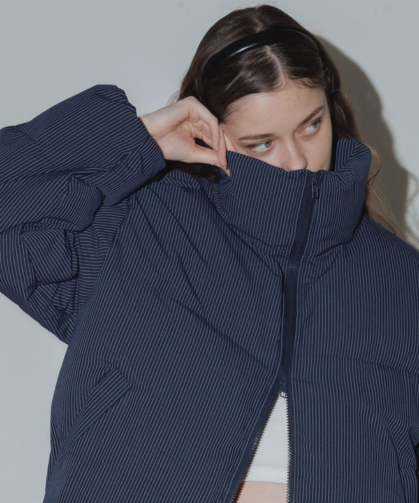 ストライプオーバーサイズダウンジャケット