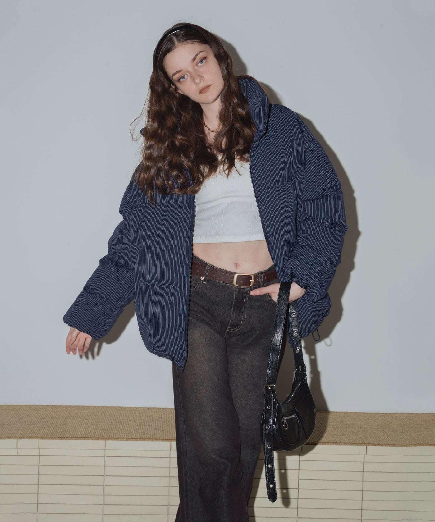 ストライプオーバーサイズダウンジャケット – Mili